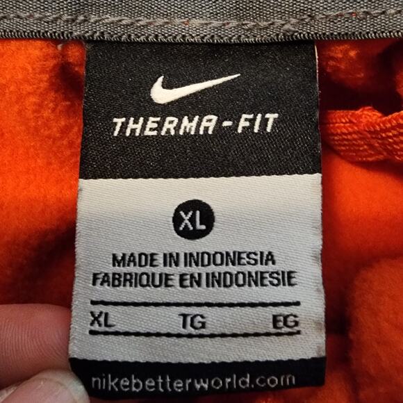Nike Orange Sweatpants with White Logo - Picture 8 of 10
